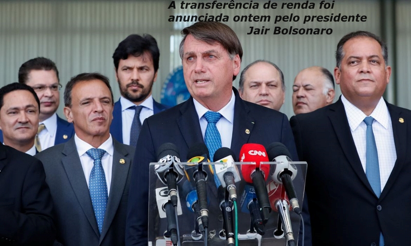 Presidente da República, Jair Bolsonaro, durante coletiva de imprensa após reunião no  Palácio da Alvorada