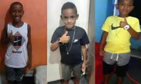 Lucas Matheus, de 8 anos, Alexandre da Silva, 10, que são primos, e Fernando Henrique, 11, foram vistos pela última vez em 27 de dezembro/Reprodução/Redes sociais 