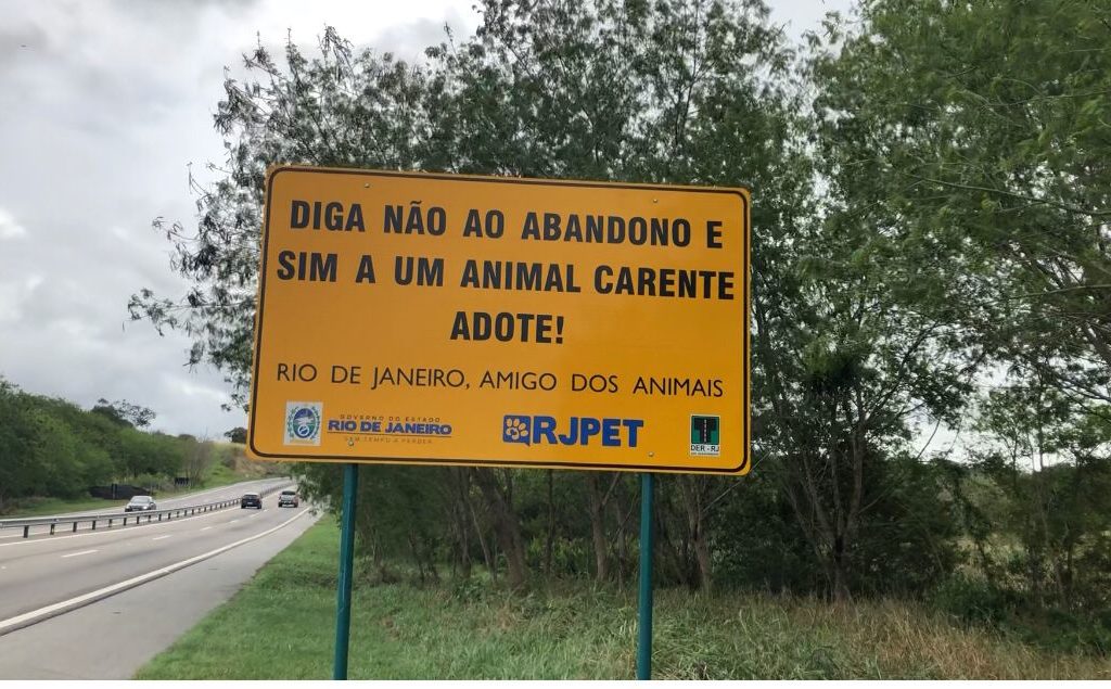 Campanha educativa tem objetivo de coibir maus tratos e incentivar adoção/Divulgação/Governo do RJ