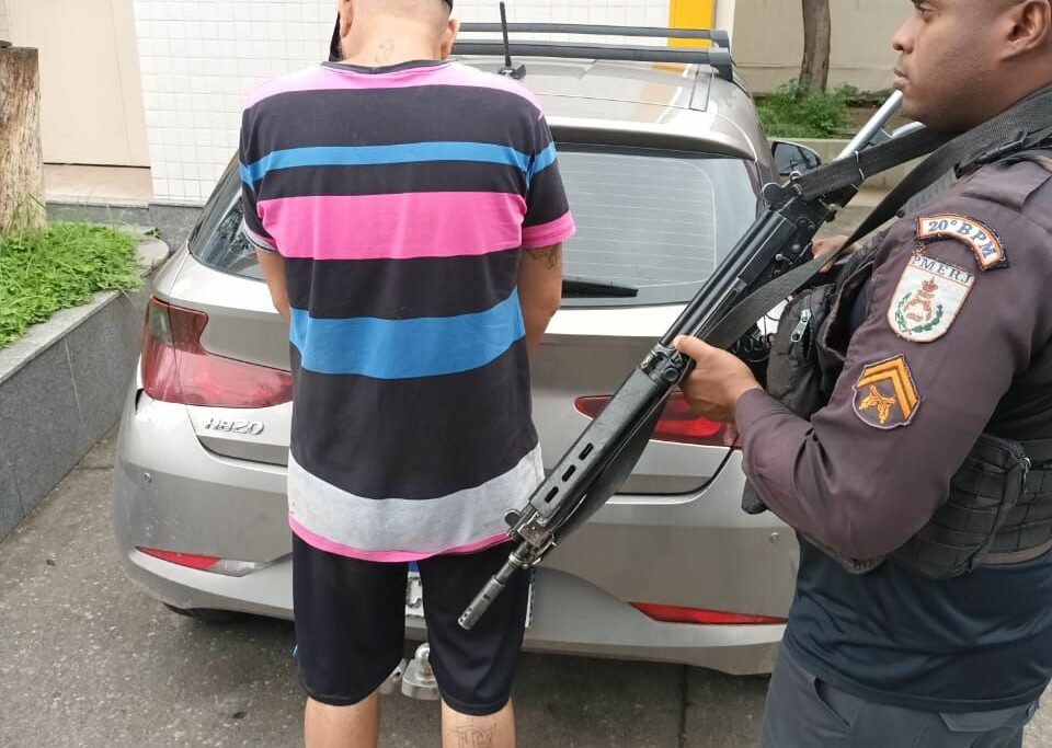 Giovani Rodrigues, conhecido como Limão foi preso ao ser flagrado com um veículo roubado/Divulgação