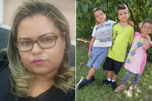 Elizamar Silva e os três filhos estão desaparecidos/Reprodução/Redes Sociais
