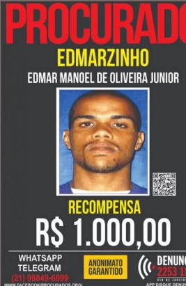Contra Edmar Junior havia um mandado de prisão em aberto/Divulgação/PMERJ
